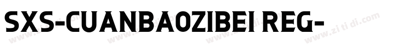 SXS-Cuanbaozibei Reg字体转换
